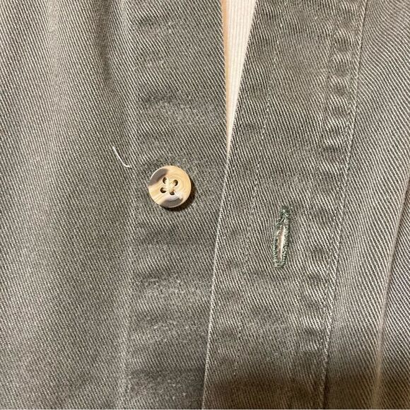 LEE green button down long sleeve shirt XL GUC - Picture 8 of 8